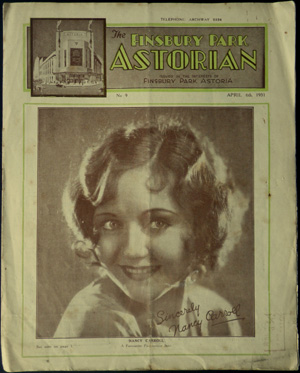 The Finsbury Park Astorian "Newspaper" from 6th April 1931