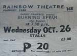 Burning Spear ticket