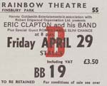 Eric Clapton ticket