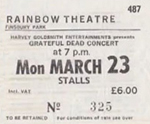 Grateful Dead ticket