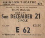Iron Maiden ticket