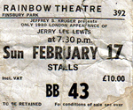 Jerry Lee Lewis ticket
