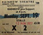 Rainbow ticket