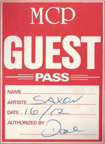 Saxon guest pass