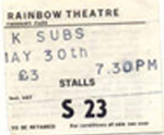 UK Subs ticket