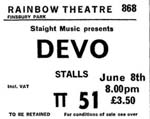 Devo ticket