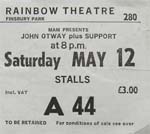 John Otway Ticket